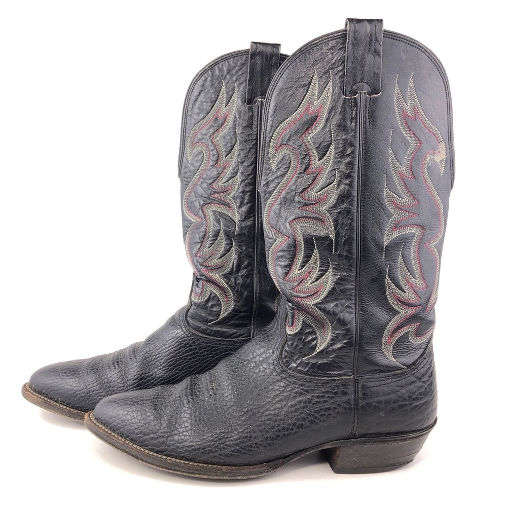 Nocona 817 Black Deertan Western Boots 10.5 E - Picture 2 of 16
